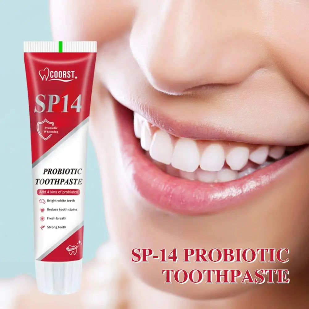 100 جرام جديد Sp-14 معجون أسنان بروبيوتيك تبييض الأسنان إزالة بقع الفم الأسنان البلاك النظافة التنفس مبيض العناية النظيفة O N6r4