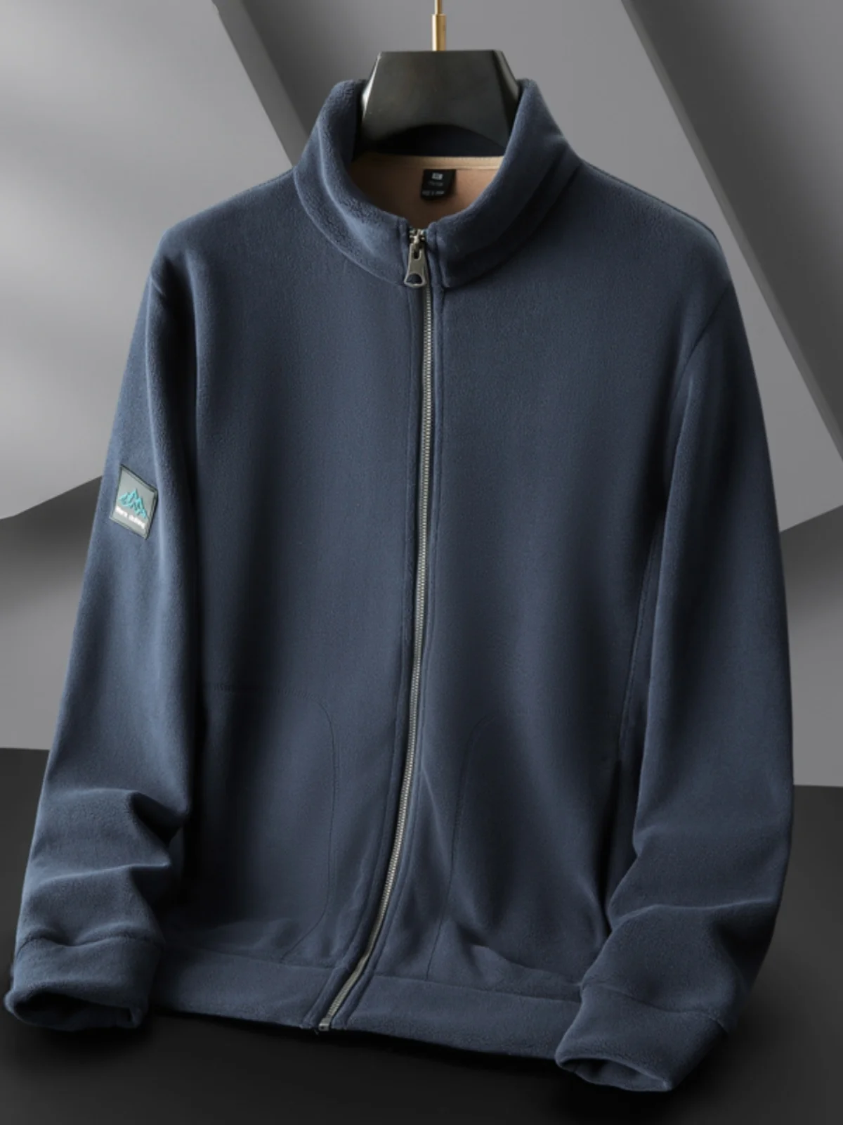 

Thiened Fce Open Cardigan Zipper Sweatirt Men's Autumn Winter plus Size Loose Fit Sportswear Outerwear Jaet