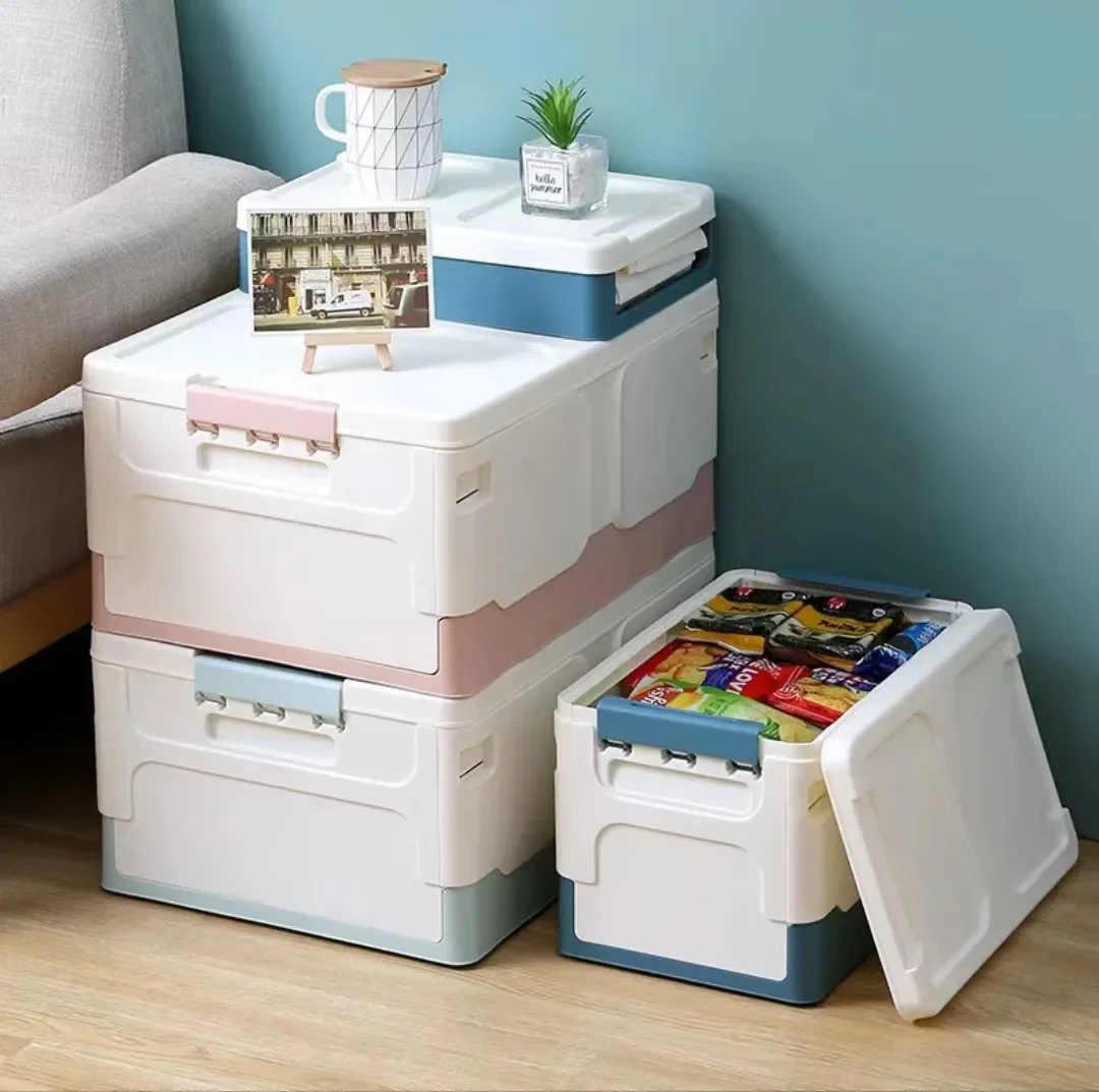 Storage Box Foldable Book Box Student Classroom Organizing Box Snack  Toy Storage  Living Room Extra Large with Lid