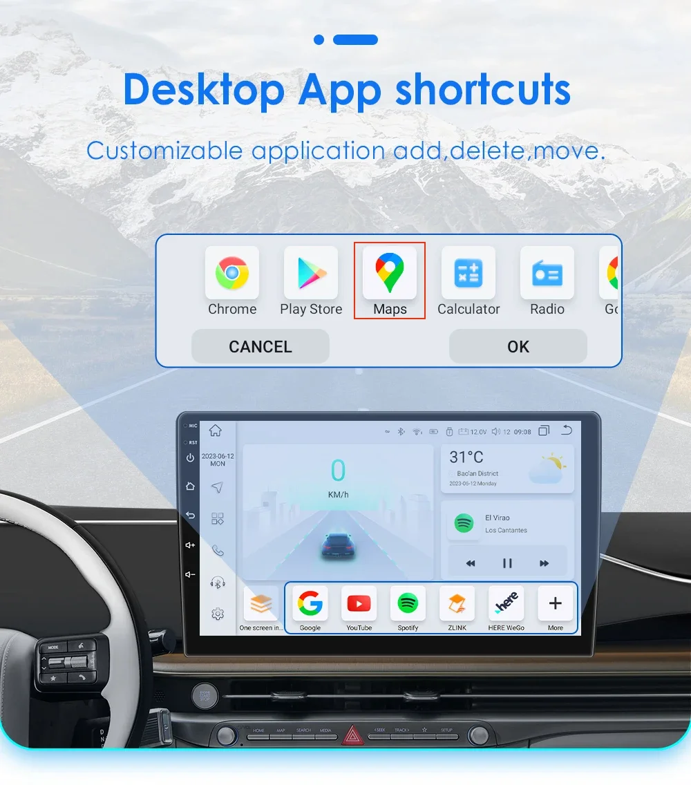 Hizpo 7 Zoll 2 Din Android 14 Auto-Multimedia-Player für Fiat Grande Punto Linea GPS Carplay 4G WIFI Intelligenter Bildschirm Autoradio – Detail 21
