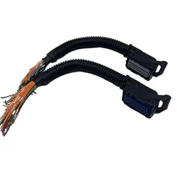 80 pin full line black and gray ECU computer connection plug, suitable for Chinese heavy-duty trucks and XCMG cranes