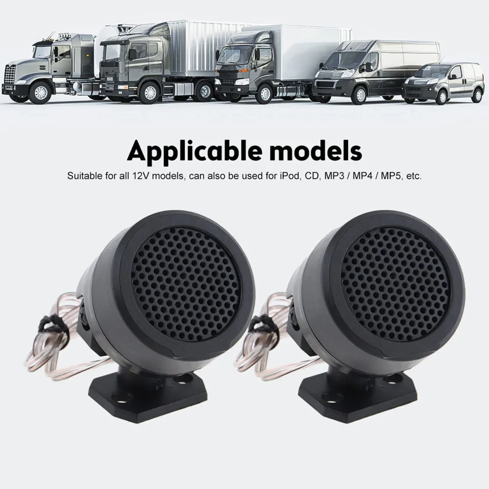 Direct Installation For Car Tweeter Speakers 30W Power 4 Ohm Impedance For Clear High Frequencies Package Of 2