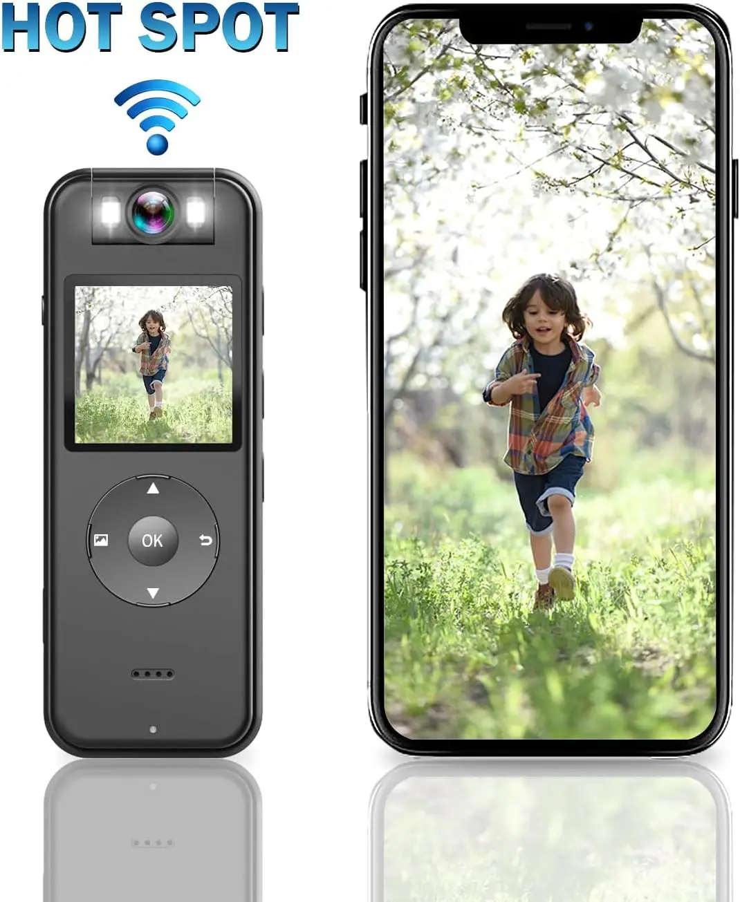 Объемная камера YTOM, 4K, 30 кадров в секунду, UHD-запись, 1,4 дюйма, экран, освещение ночного видения, 6 часов автономной работы, спортивная камера для улицы