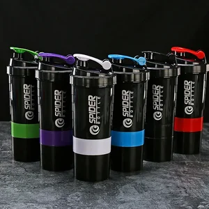 زجاجة شاكر بروتين ذات سعة كبيرة ، كوب مخفوق مسحوق ، كوب خلط الماء ، تمرين بناء الجسم ، 3 طبقات 6 زجاجة مياه جريفين الرئيسية للمبيعات - رقم 2