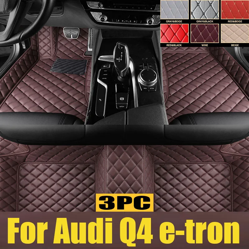 

TPE Car Floor Mats For Audi Q4 e-tron 2021 2022 2023 2024 Luxury Dirt-resistan Leather Pads LHD Foot Rug Carpet Auto trunk mat