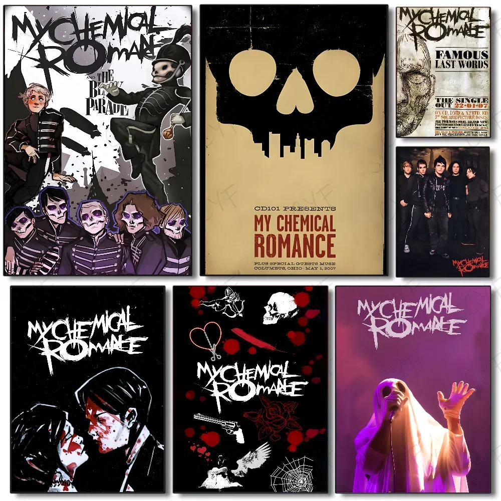 البوب روك باند بلدي الكيمياء رومانسية المشارك قماش اللوحة الحديثة غرفة المعيشة المنزلي غرفة نوم بار الديكور الجمالي #2