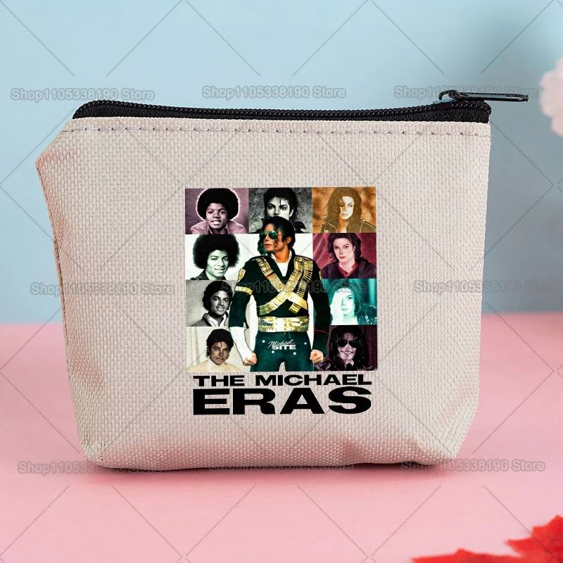 King of Pop Michael Jackson Coin Purse Cartoon MJ Wallets Mini