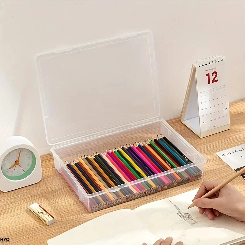 Estuche Transparente de Gran Capacidad para Lápices – Organizador de Marcadores y Lápices de Colores para Cuadernos de Dibujo, Pintura, Regreso a Clases