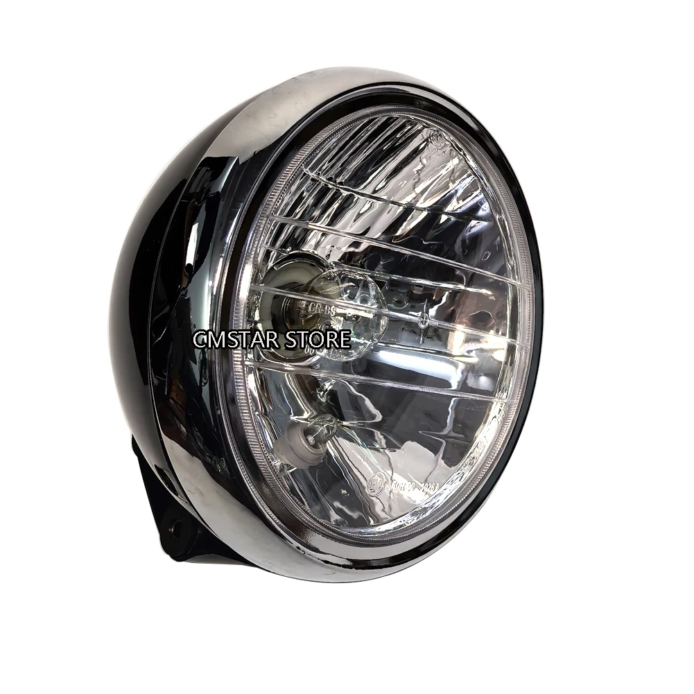 

Motorcycle Round Chrome Front Headlight Head Lamp Assembly For Keeway Superlight 125 / 150 / 200