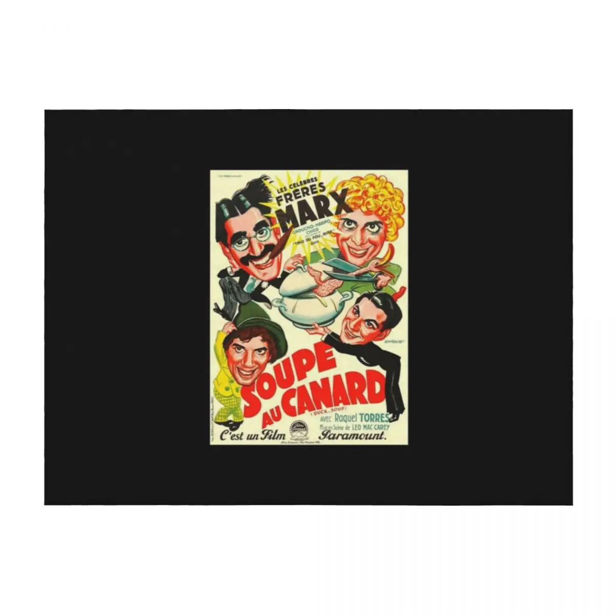 

CLASSIC MOVIE POSTER - Duck Soup Throw Blanket Thin Cute Plaid Bed linens Blankets