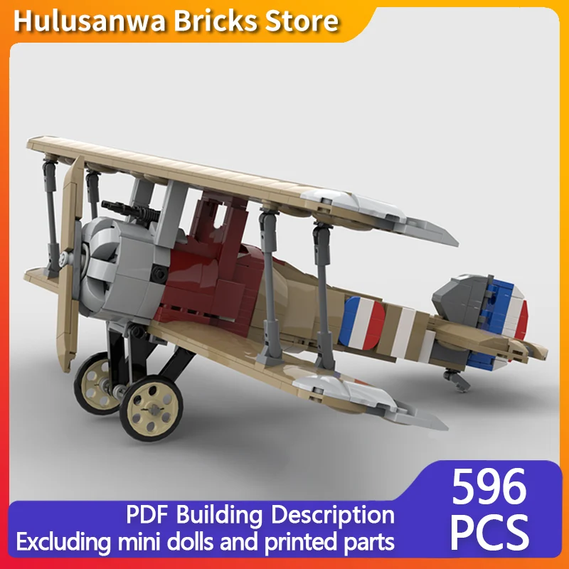 

F1 Camel WW1 Военный истребитель Модель MOC Строительные кирпичи Военное оборудование Модульная технология Подарок Праздник Сборка Детская игрушка