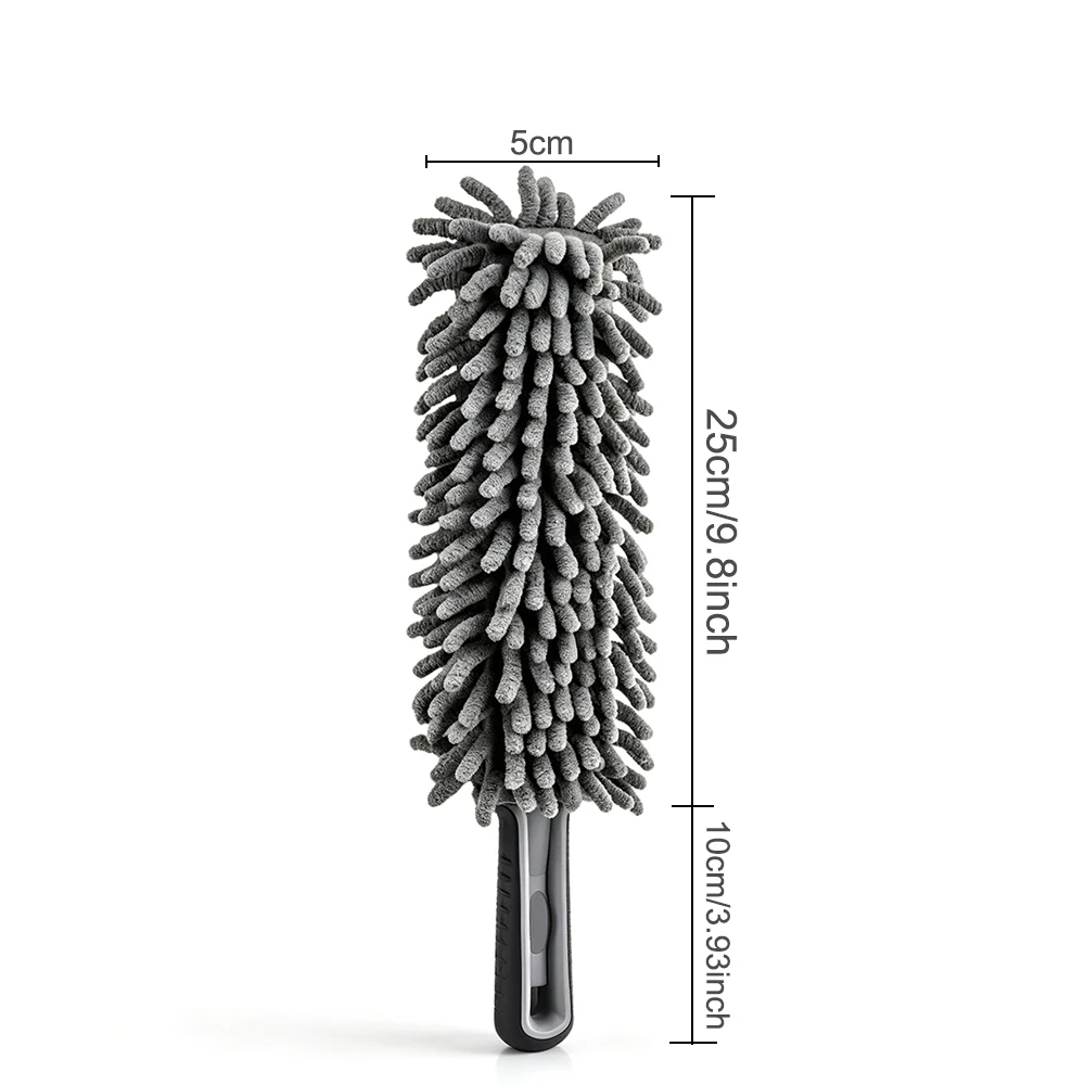 AUTOBRIGH Microfiber Chenille Car Duster Brush Scratch Free Static Dust Removal Mop Washable Hand Duster Car Cleaning view 6
