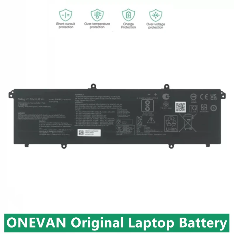 ONEVAN Oryginalna bateria do laptopa C31N2201 do Asus Vivobook Go15 E1504G E1504F ADOL14V MT7902 Vivobook 16 X1605V 0B200-04260000