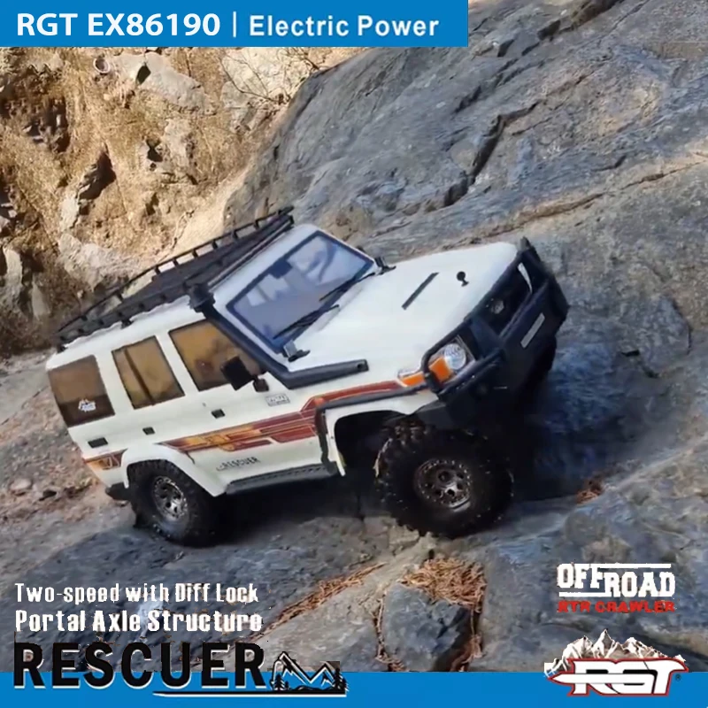 

RGT Ex86190 1/10 4WD Simulated Land Cruiser LC76 Remote Control Electric Off-road Vehicle Differential Lock High and Low Speed