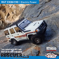 RGT Ex86190 1/10 4WD Simulated Land Cruiser LC76 Remote Control Electric Off-road Vehicle Differential Lock High and Low Speed