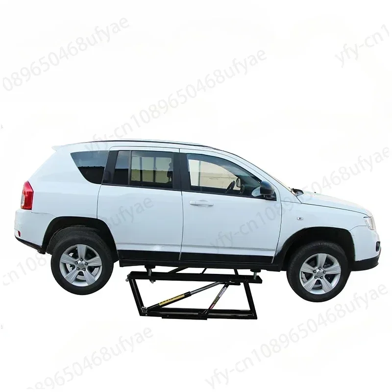 Car Lift Low Mobile Portable Scissor Lift Auto Lift Platform Quick Repair Shop Home