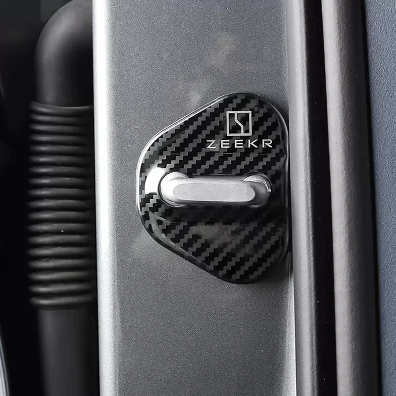 

Аксессуары для GEELY ZEEKR 001 EV Electric 2023 2022, Автомобильный Дверной замок, защитная крышка, эмблемы, металлическое украшение из нержавеющей стали