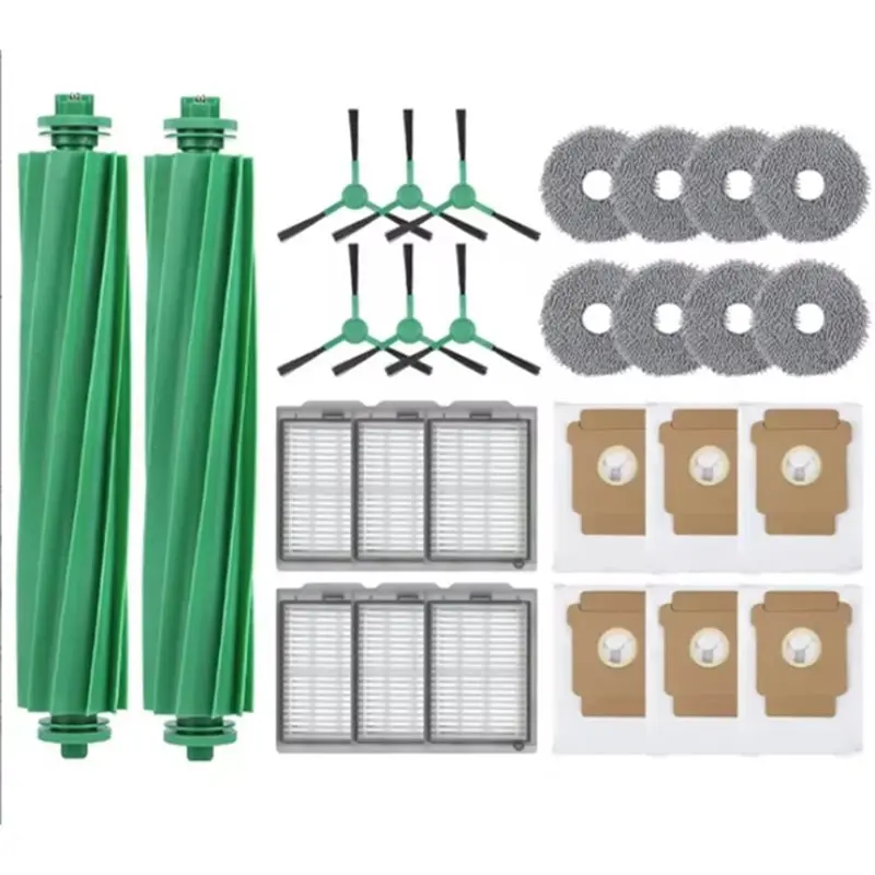 

【A SPECIAL SURPRISE】Main Roller Side Brush HEPA Filter Mop Cloth Dust Bag For Irobot Roomba Plus 405/505 Combo Replacement Parts