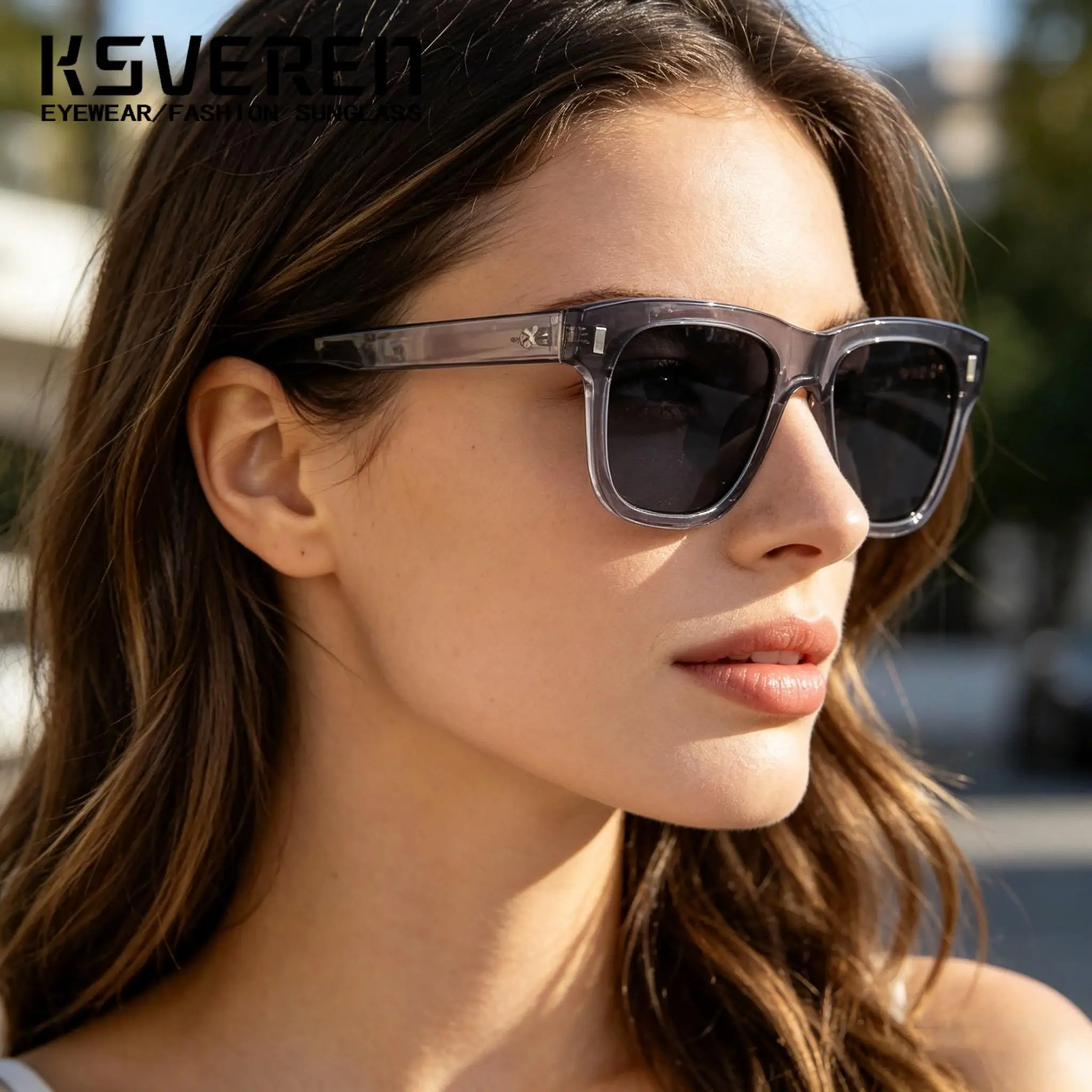 Square Large Frame Finished Reading Sunglasses Men Women Designer Tinted Single Focus Sunshade Presbyopic Eyewear Readers