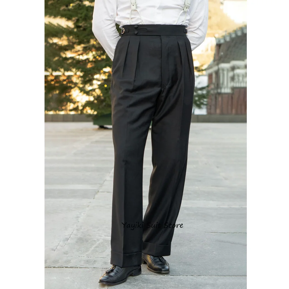 السراويل العمل للرجل السراويل البوليستر مستقيم الساق بلون الأعمال عارضة الكلاسيكية الرجال السراويل السراويل الخياطة الملابس