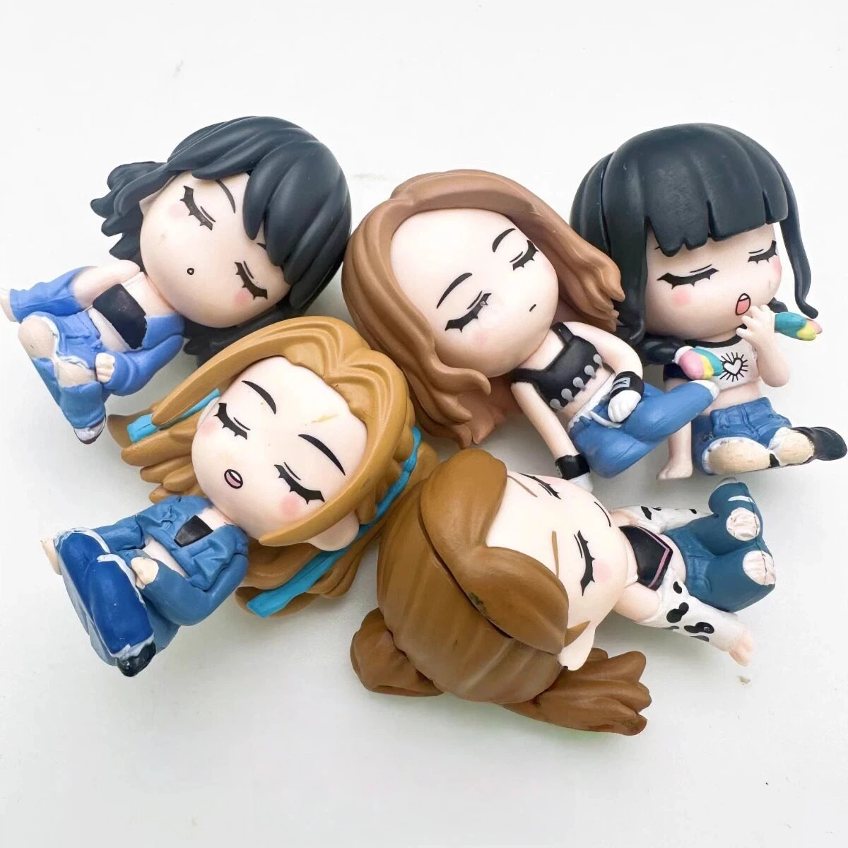 New In Stock Korean Girl Group Shoulder To Shoulder Blind Box Handmade Action Figure Toy Desktop Ornament Festival Gift For Fans