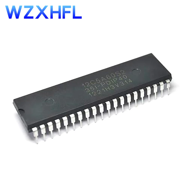 1PCS STC STC12C5A60S2-35I-PDIP40 STC12C5A60S2 35I PDIP40 12C5A60S2 Multi-Serial 8051 Single-Chip Microcomputer ISP EEPROM