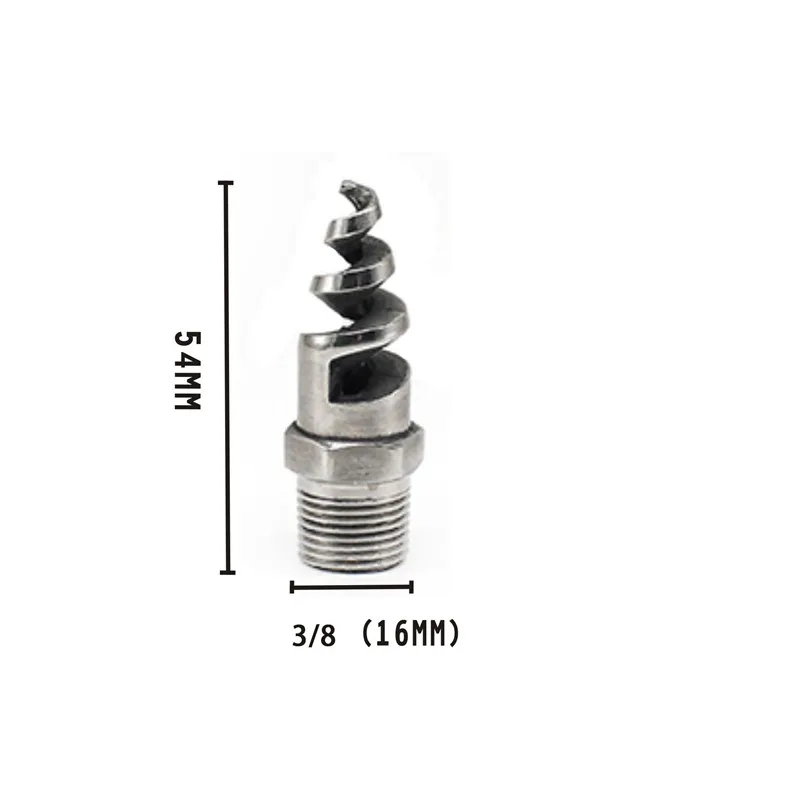 

Спиральное охлаждающее сопло BSPT для сада, 3/8 дюйма, нержавеющая сталь