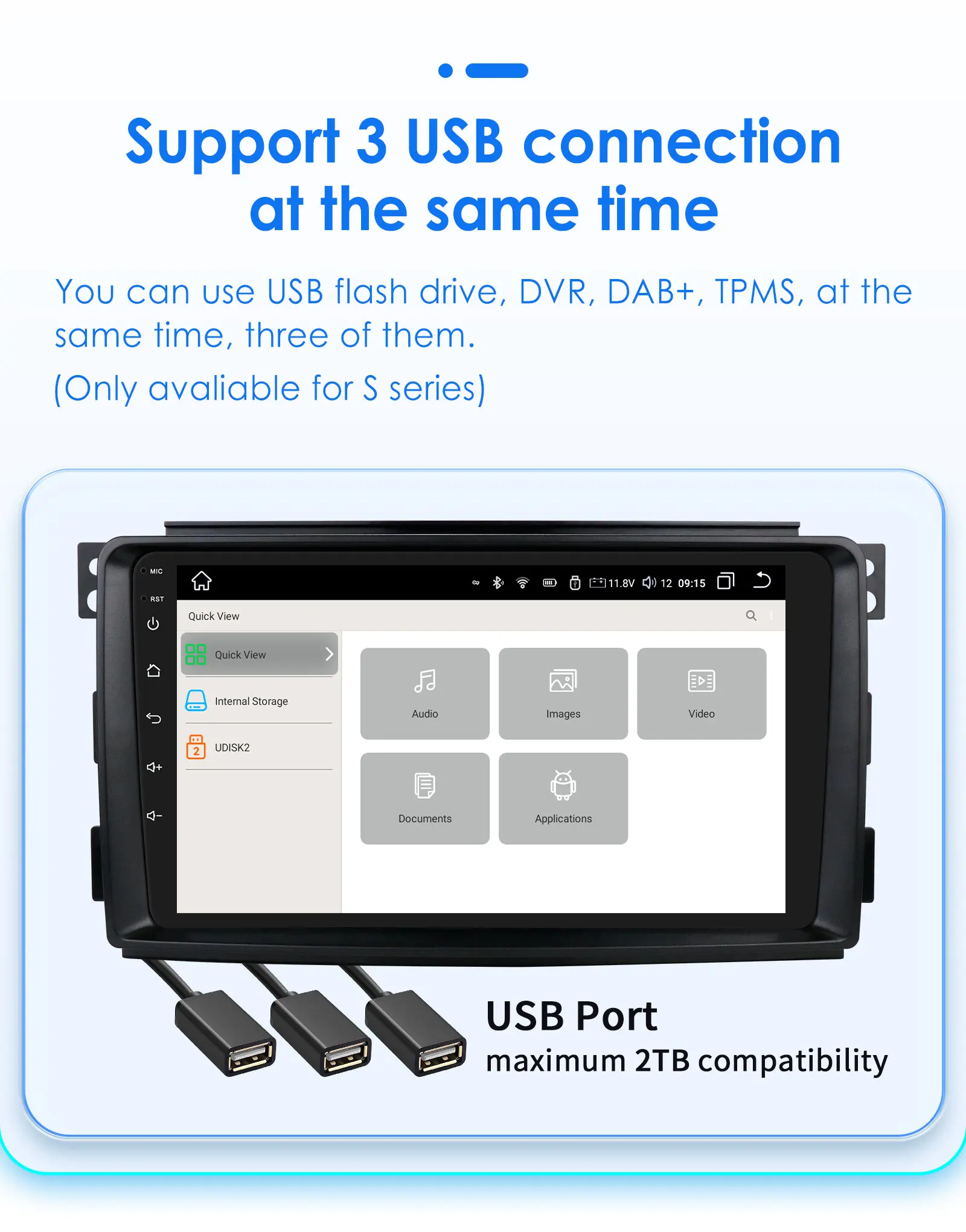 Hizpo Radio samochodowe dla Smart Fortwo 451 2005-2010 Multimedialny GPS Bezprzewodowy Carplay Android Auto nr 2 din 2din DVD 4G AI Voice 7862