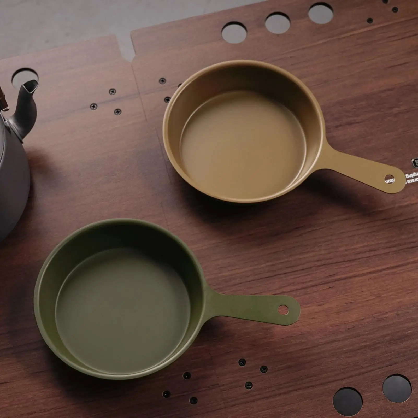 

Outdoors Fry Pan Stainless Steel Small Frying Pan High-Temperature Cooking Measuring Cup For Travel Kitchen Apartment Hiking