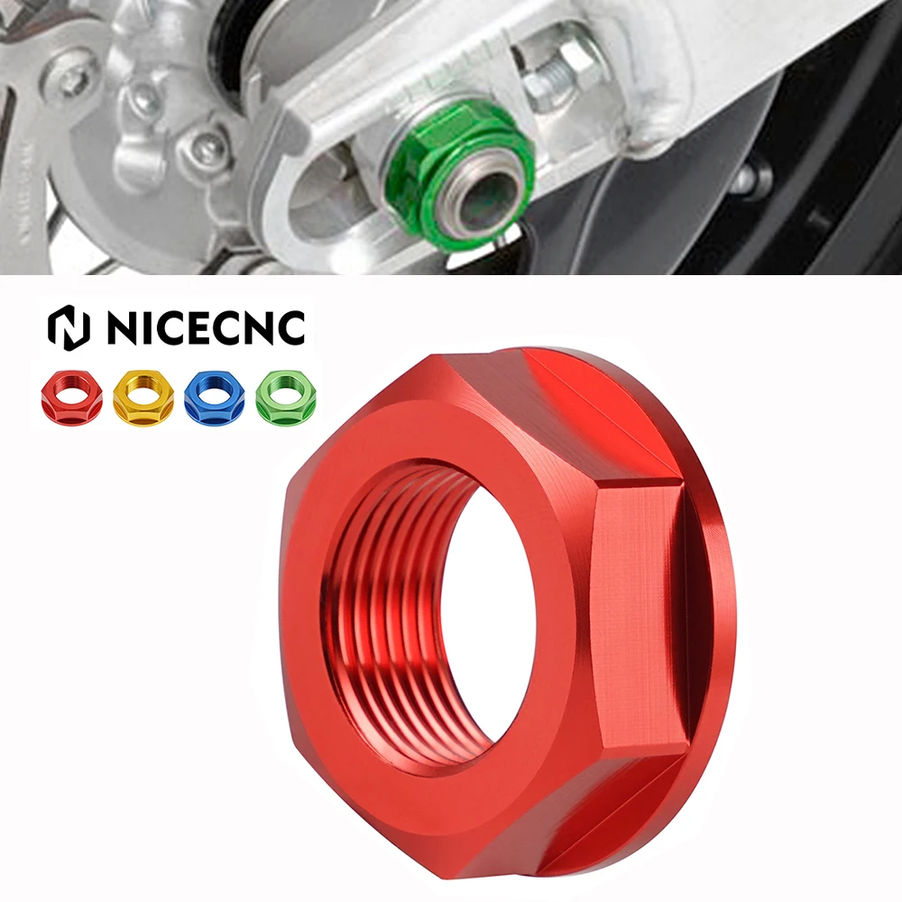 

NiceCNC M22 Rear Wheel Axle Shaft Lock Nut Screw Rim For Honda CR125R CR250R 00-07 CRF450L CRF250RX CRF450RX CRF 250 450 R/X