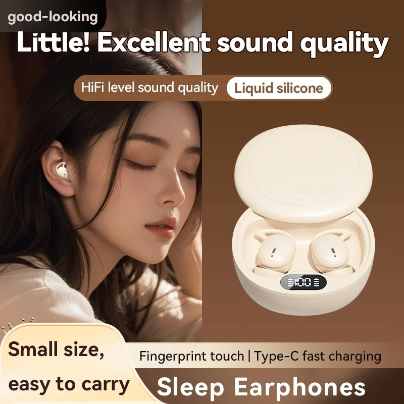 tws-スリープイヤホン-ノイズリダクション-bluetooth-イヤホン-ワイヤレス-bluetooth-54-ミニインイヤータイプ-超長いバッテリー寿命