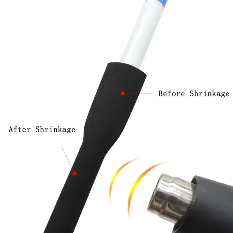 Exquisite-Monochrome Antiskid Heat Shrinkable Tube Non-Slip Insulating Sleeve Waterproof Fishing Rod Package 5PCS