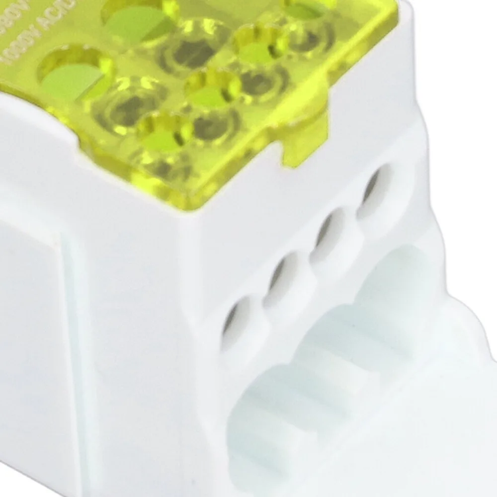 الملونة 690 فولت DIN السكك الحديدية صندوق التوزيع 80A أزرق أخضر أصفر محطة صندوق وصلات قواطع صندوق الأجهزة المنزلية