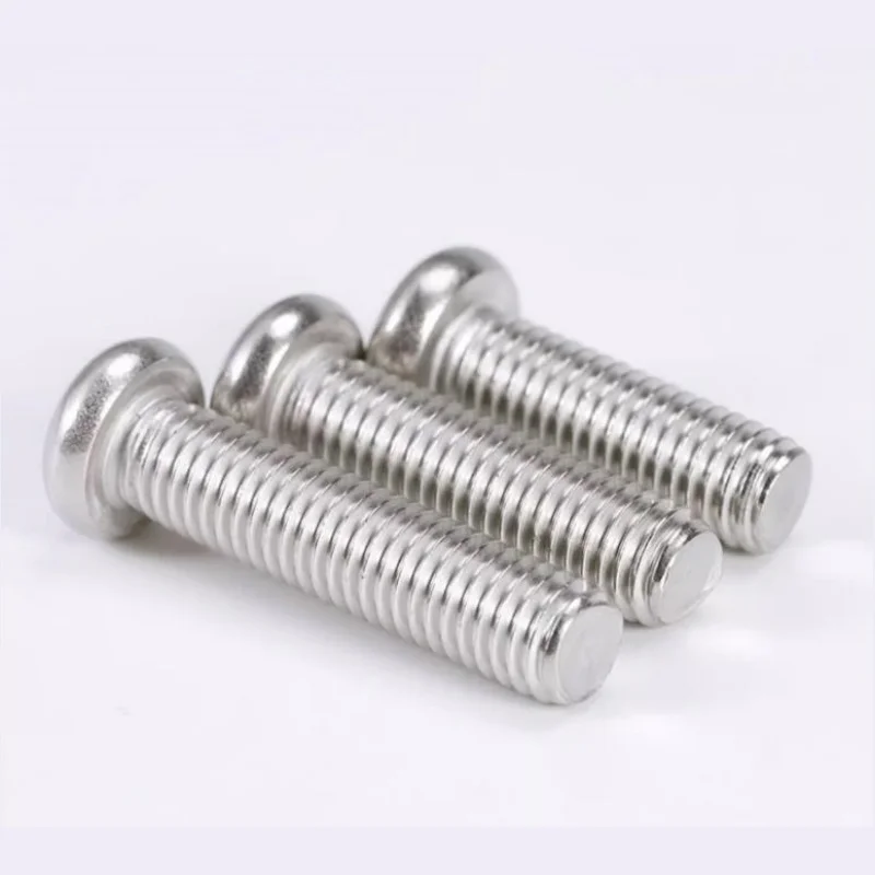 Śruba maszynowa z łbem walcowym z gniazdem krzyżowym Phillips M2 M2.5 M3 M3.5 M4 M5 M6 M8 M10 ze stali nierdzewnej 304, śruba samogwintująca z gniazdem krzyżowym Phillips PM
