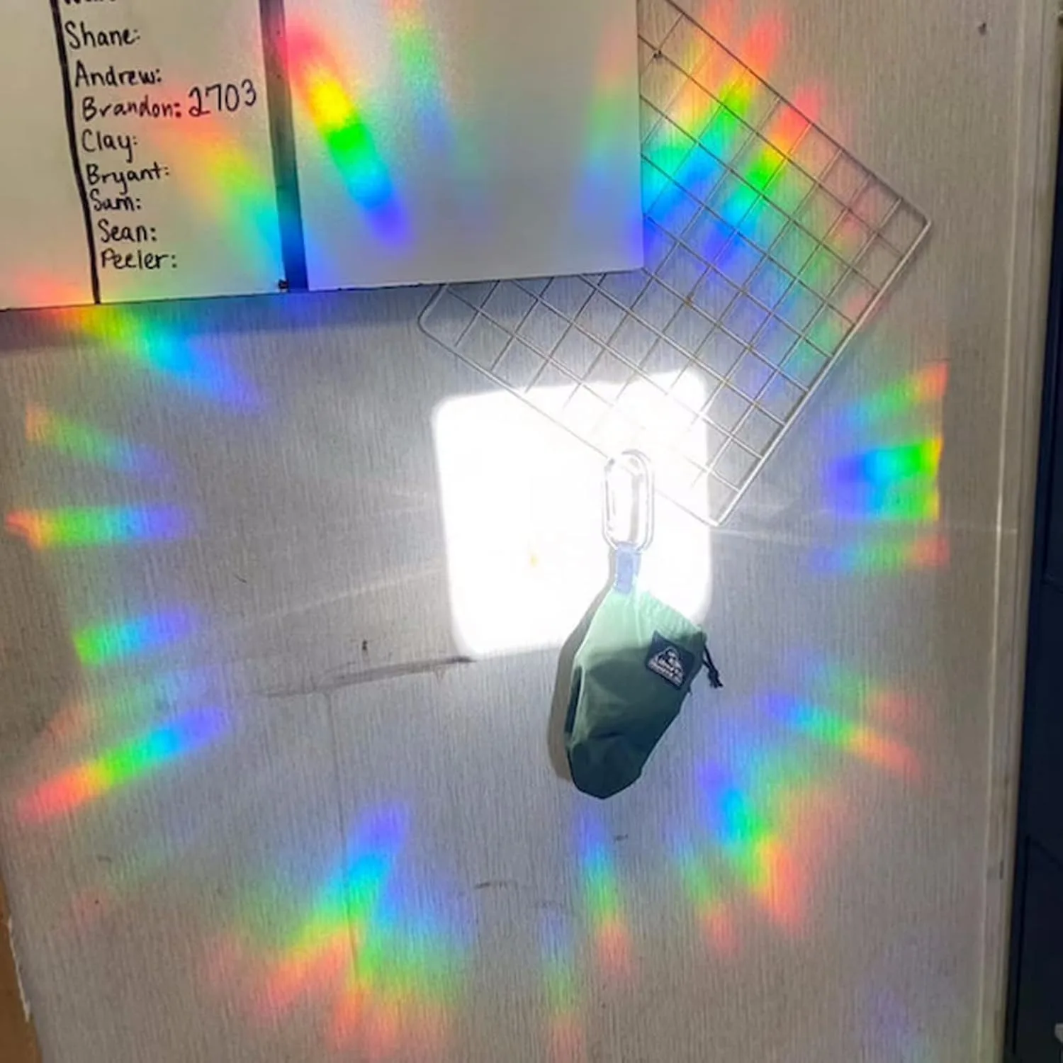 Regenbogen-Fensterfolien, nicht klebend, prismatisches Vinyl, Vogelschutz, Anti-Kollisions-Fensteraufkleber zum Schutz von Vögeln vor Fensterkollisionen