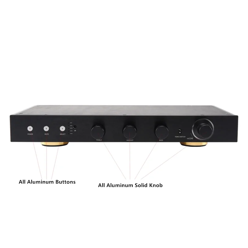 MBL6010 HIFI Preamplifier Audio Amplifier Treble Midrange Bass Full Balanced Remote Control Pre-amplifier 6 Times Magnification