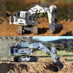 1/20 966 Heavy Duty Hydraulic Remote Control Excavator Model Metal Machinery Model Excavator RC Car Adult Toy