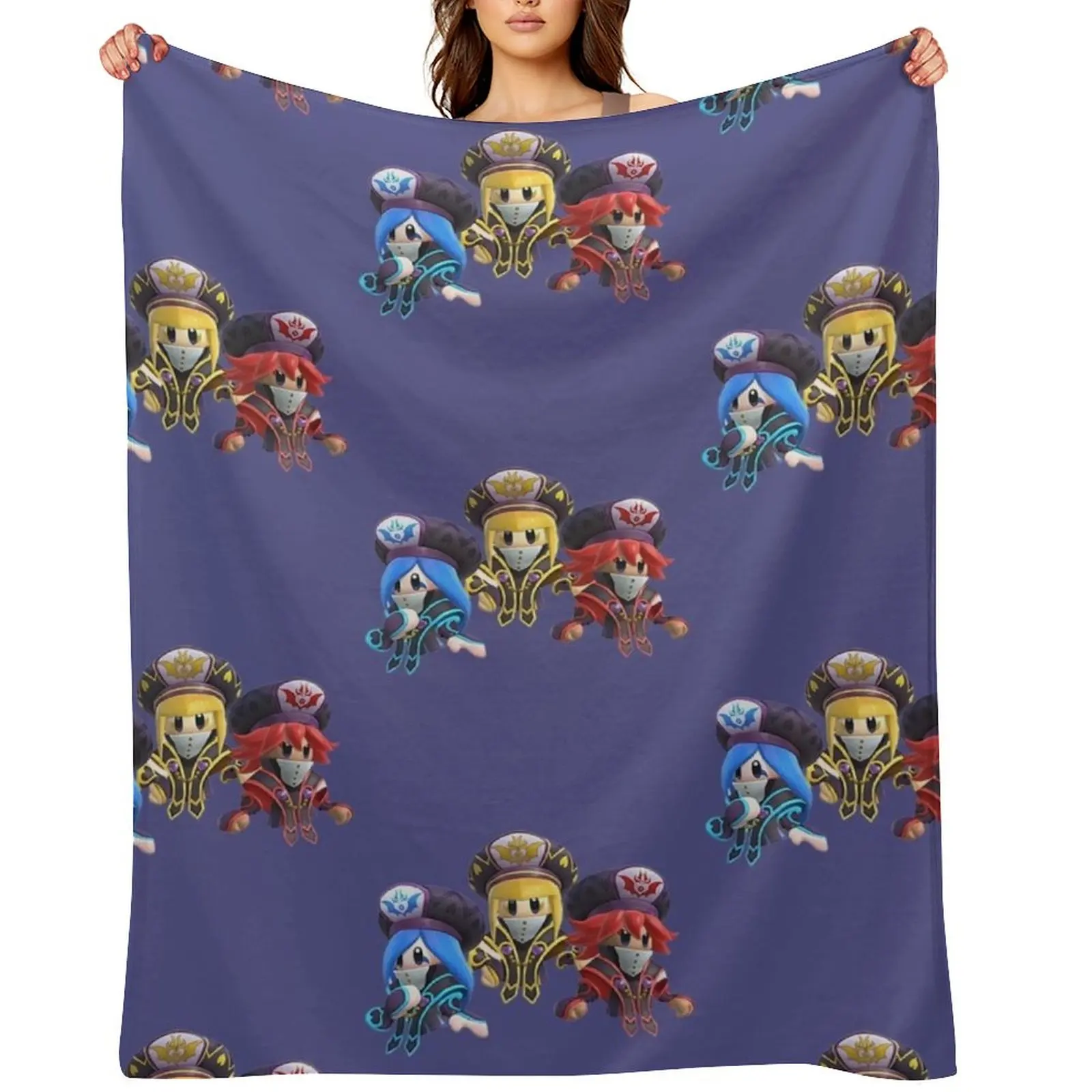

The Three Mage Sisters - Zan Partizanne, Flamberge, and Francisca Throw Blanket Giant Sofa Luxury Bed Fashionable Blankets