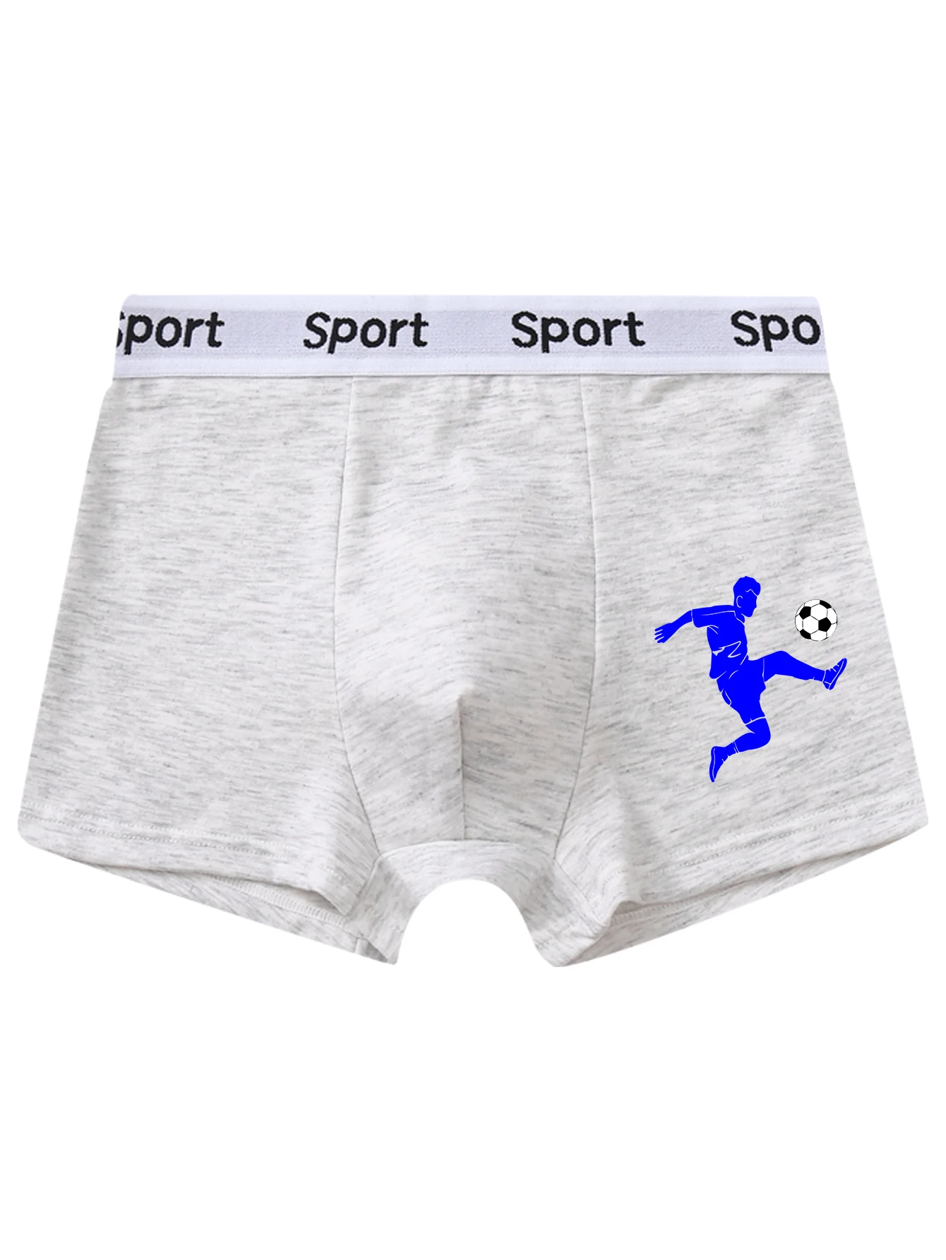 5 pieces mixed boys underwear 8-14 years old soft breathable solid color comfortable football player boy boxer briefs 95% cotton