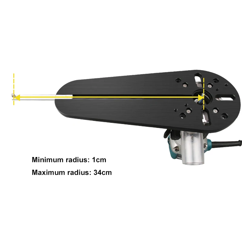 

Electric hand trimmer wood router for woodworking workbench milling groove round groove round cutting jig