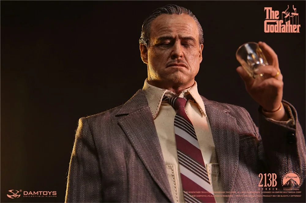 1/6 DAMTOYS DAM DMS033 The Godfather (1972) Vito Corleone Golden Years Version Normal Resting Closed Eye Exquisite Head Sculpt