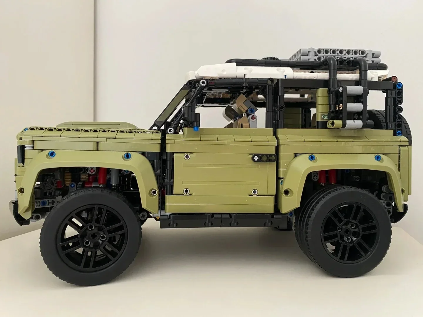 테크니컬 로버 디펜더 수집가용 블록 세트, 클래식 오프로드 자동차 42110 모델, 더트 바이크 애호가를 위한 아이디어 선물