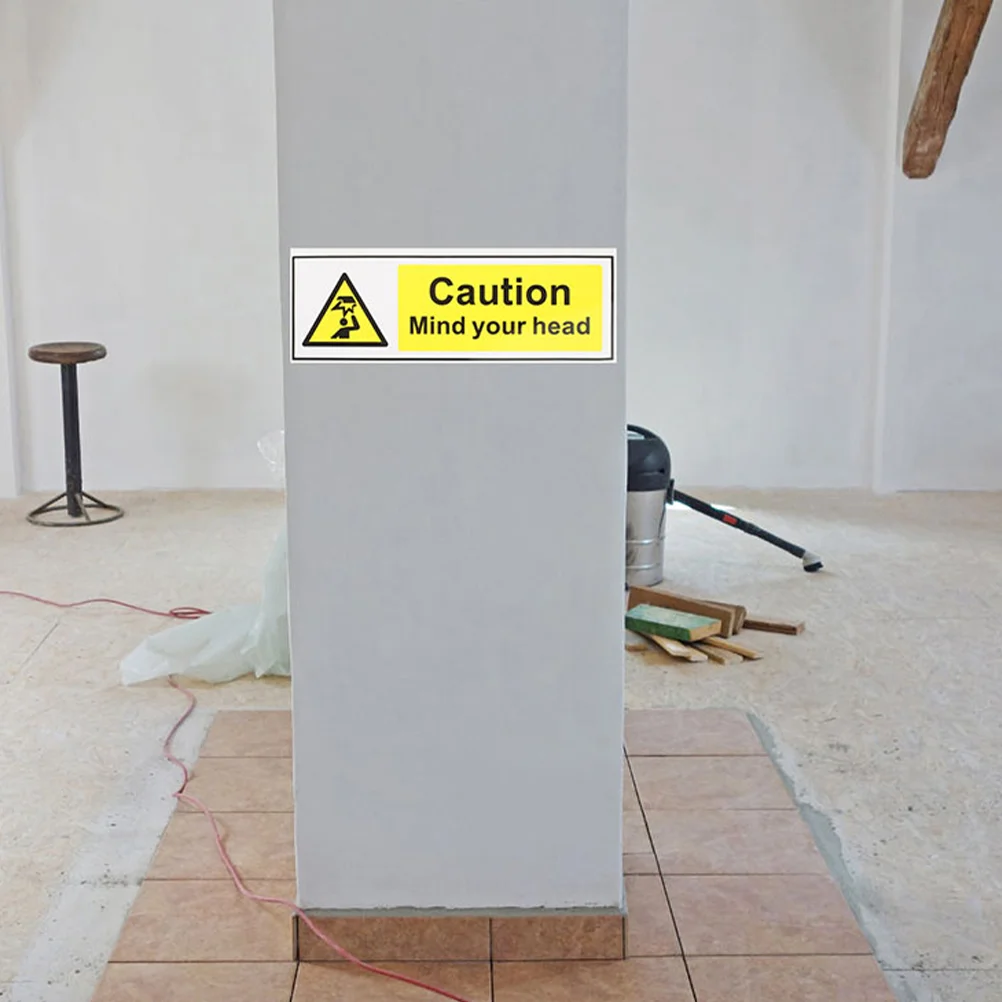 Signage Low Top Clearance Ceiling Signs Stickers The Caution Watch Your Pvc Wall Decor Nail