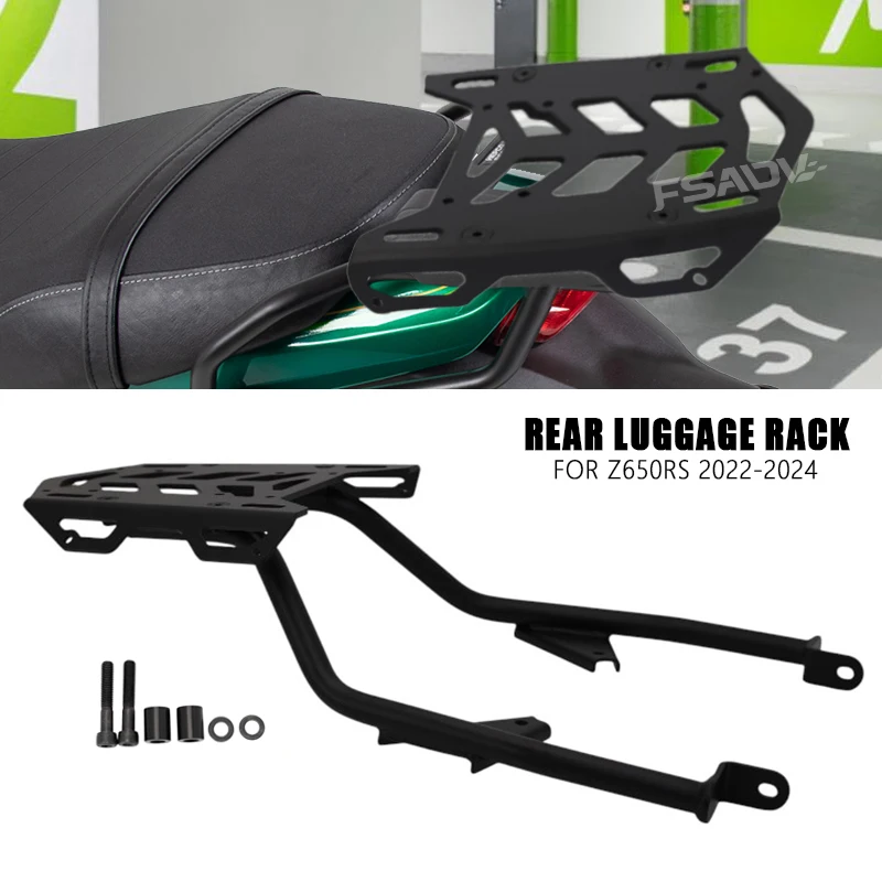 Apto para kawasaki z650rs acessórios da motocicleta caso superior rack traseiro transportadora z650 rs z 650rs 2022 2023 2024 rack de bagagem traseira