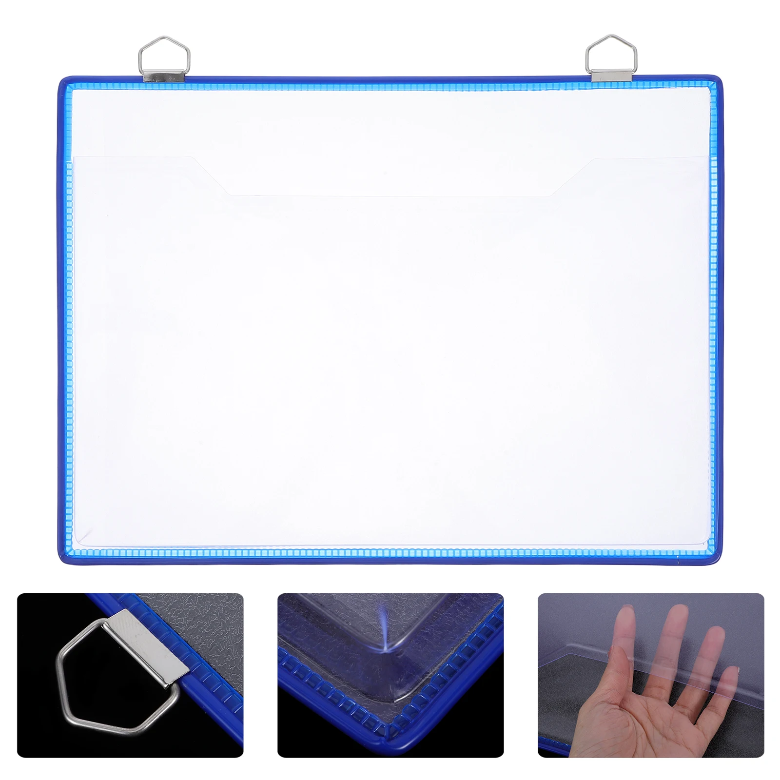 حقيبة تخزين مجلد ملفات معلقة سميكة شفافة لملفات الأوراق واللوازم المكتبية ومنظم الملفات القابل للتركيب على الحائط لغرفة الدراسة