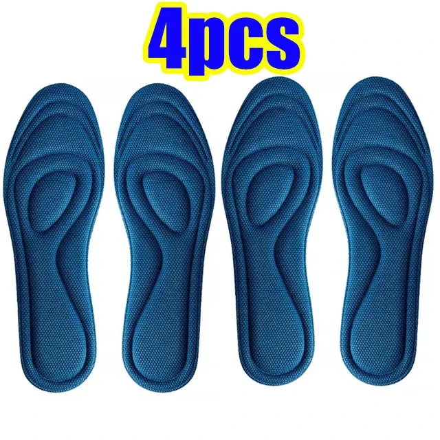4pcs Memory Foam Orthopedic Insoles for Shoes Men Women Nano Antibacterial Deodorization Insole Sweat Absorption Running Cushion, image 8