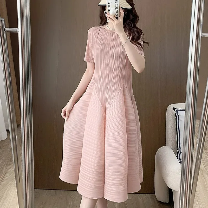 

2024 Summer New Women's Dress Sweet, Elegant and Elegant French Hanging Flower Bud Design Dress
