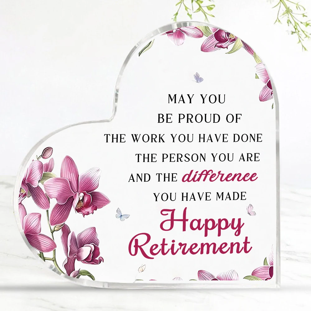 Retirement Gift for Woman Retirement Gifts for Her Coworker Leaving Gifts Going Away Gifts, Unique Acrylic Keepsake for Teacher