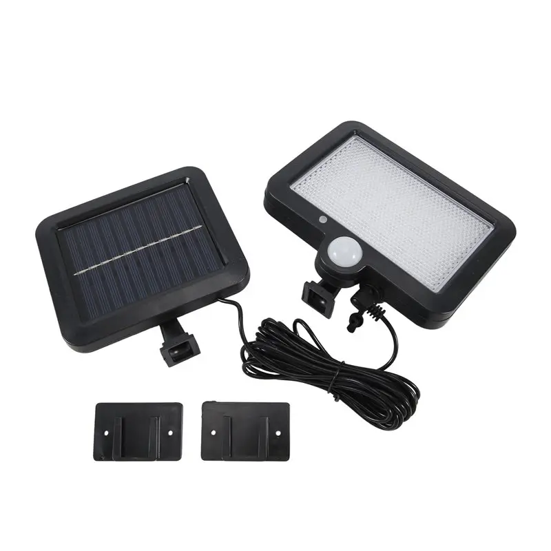 Solar Power Wall Light Outdoor Motion Sensor Light 56 LED Security Night Light For Garden Garage Driveway Porch Fence