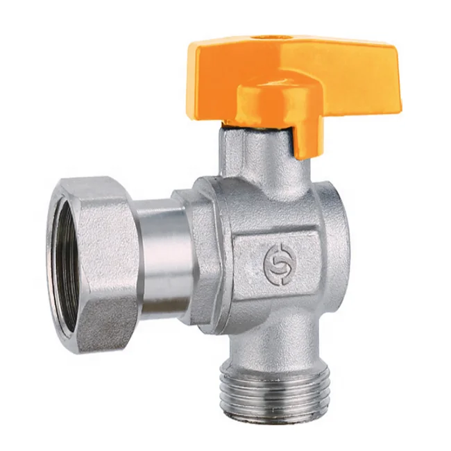 SUNFLY 83531D Gas boiler ball valve for boiler components brass angle valve for boiler